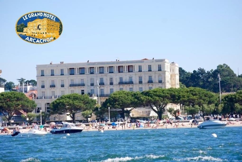 Grand Hotel - Magnifique Appartement Bord De Plage Centrale Arcachon Exteriér fotografie